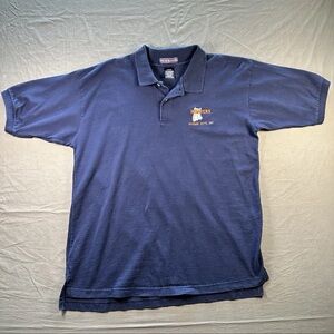VTG Hooters Ocean City MD Polo Shirt Men’s XL Blue Fruit of the Loom
